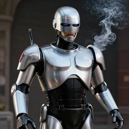 robocop is smoking