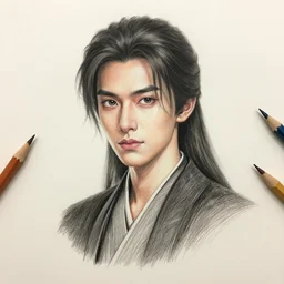 Kujo jotaro , Colored pencil , Hyperdetailed , trending on artstation , CGSociety , matte painting , Concept art