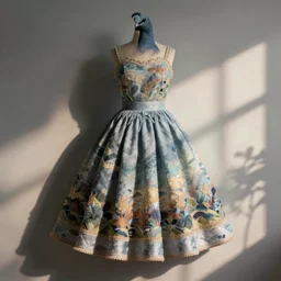sundress inspired by nicobar pigeon