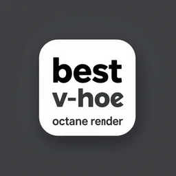 «best photo editor logo, v-engine, octane render »