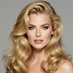 stunning award - winning portrait of a beautiful blonde woman by herb ritts. long curly glossy hair. contoured makeup. vintage glamour. shiny high gloss dark lips. supermodel. smokey eye makeup. high fashion black and white photography. vogue. canon 5 0 mm f / 1. 6