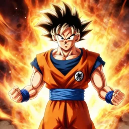 gokhan dragon ball z ( fusion of gohan and goku )