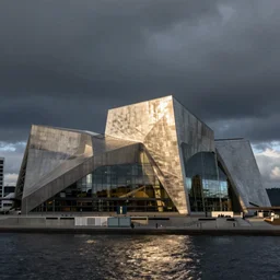 oslo opera house in high seas