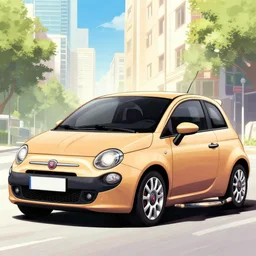 fiat punto initial d, anime art