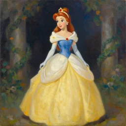 disney princess by peter elson, oil on canvas, 8 k