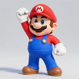 super mario in the style of overwatch