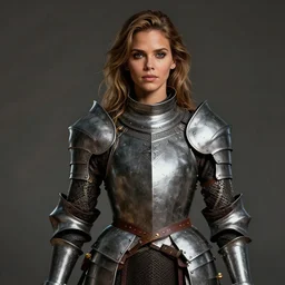 portrait of halle berry as a legendary knight warrior, au naturel, hyper detailed, digital art, trending in artstation, cinematic lighting, studio quality, smooth render, unreal engine 5 rendered, octane rendered, art style by klimt and nixeu and ian sprigger and wlop and krenz cushart.