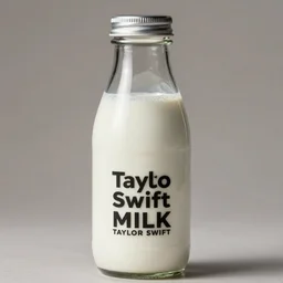 taylor swift inside a glass bottle of milk stock milk image 4 k photo