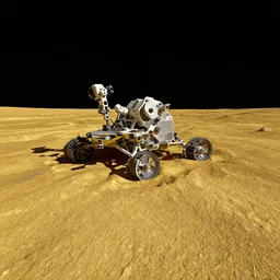mars curiosity image gallery, gold powder landscape, well lit, dark sky, 4 k wallpaper