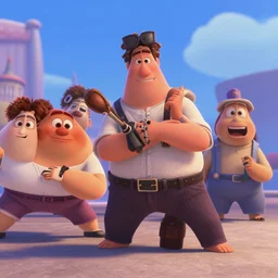 a film still of disney pixar's fight club