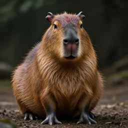 hyperrealistic dslr film still of justin bieber disguised as capybara, stunning 8 k octane comprehensive 3 d render, inspired by istvan sandorfi & greg rutkowski & unreal engine, perfect symmetry, dim volumetric cinematic lighting, extremely hyper - detailed, incredibly real lifelike attributes & flesh texture, intricate, masterpiece, artstation, stunning