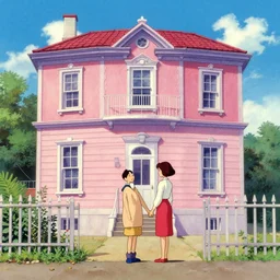 wes anderson anime cel art