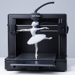 josef prusa 3 d printer as a ballerina
