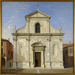 a neo - neo - neo - neo - neo - romanesque chapel in ravenna, oil on canvas, musee d'orsay