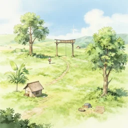 wide shot, kangen, concept art