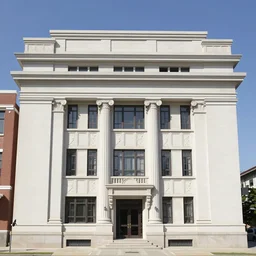 a building in jeffersonian architecture style