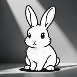 line art crazy rabbit vector illustration, bold lines, svg, sharp focus, mcbess, behance, devianart, artstation, dribble, creary, ello, cgsociety, drawcrowd, pixiv, concept art world, our art corner, newgrounds, doodle addicts, penup