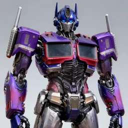 close up portrait of a beautiful optimus prime in smooth purple sci - fi armor, elegant, intense, an ultrafine hyperdetailed illustration by kim jung gi, irakli nadar, intricate linework, sharp focus, bright colors, octopath traveler, final fantasy, unreal engine 5, global illumination, radiant light