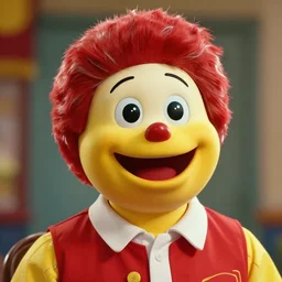 a closeup photorealistic photograph of ronald mcdonald. film still, vibrant colors. this 4 k hd image is trending on artstation, featured on behance, well - rendered, extra crisp, features intricate detail, epic composition and the style of unreal engine.