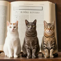 cats upright in holy text
