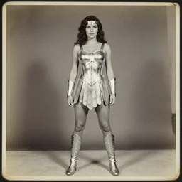 she - ra, portrait, full body, symmetrical features, silver iodide, 1 8 8 0 photograph, color photo, aged paper, sergio leone, master prime lenses, cinematic