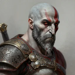 kratos, portrait by bagshaw tom, illustration painting, detailed illustration, hd, digital art, overdetailed art, concept art, detailed, overdetailed art, concept art, trending on artstation