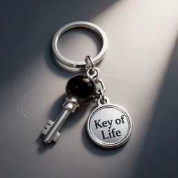 the key to life orbiting a blackhole, Key of Life on a keychain with a church key bottle opener