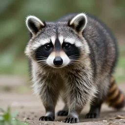 a racoon that looks like a cat