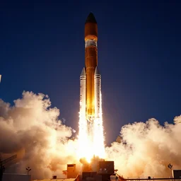 nasa artemis rocket lifting off, photorealistic, highly detailed, nasa photograph