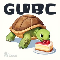 poster of turtle. turtle eat cake, featured on artgem