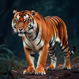 tone mapped tiger illustration