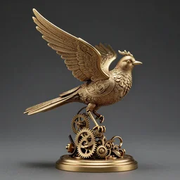 concept art, filigre bird figurine. detailed, elegant high quality, dynamic lighting, kaladesh, steampunk, cogs, fantasy. artwork by craig j spearing, greg rutknowski