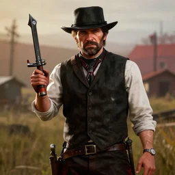 Liam Neeson in Red Dead Redemption 2, 4k HDR