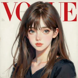 anime vogue, intricate oil painting by greg rutkowski, trending on artstation