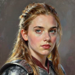 head and shoulders portrait of a female knight, jedi, young scarlett johansson, star wars, by ralph mcquarrie, face detail, concept art painting
