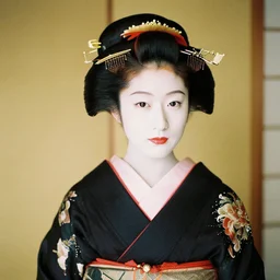 Portrait Photograph of a Japanese Geisha Rollei Advanced Technical Ortho