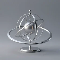 3 d model, concept, armillary rings
