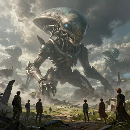 huge alien empire : 8 k rtx hdr volume light concept studio matte painting environment digital illustration style, artstation artur tarnowski, mihai muscan, marcin tomalak, marta leydy, marcin stepien, charlotte hughes, zuzanna dabrowa