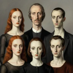 surreal portrait art by jerico santander, heidi taillefer, mark ryden, giorgio de chirico, paul delvaux, hieranonymus bosch, alexandra gallagher, michael cheval