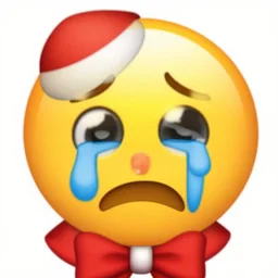 emoji of a crying clown. high quality. emoji style.
