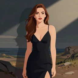 mila kunis vector art