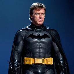 paul mccartney playing batman in the dark knight movie still, high quality digital photo
