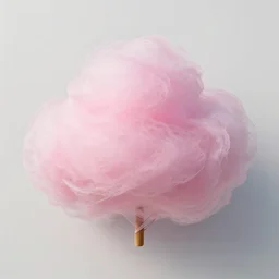 pink cotton candy made out of clouds
