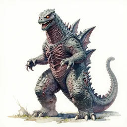 daniel brereton paints horrific kaiju god wish & demise in explicit watercolor