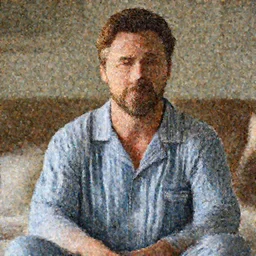 a photorealistic photograph of a ryan gosling dressed in pajamas. trending on Artstation, featured on Behance, well-rendered, fine detail, extra crisp image, Unreal Engine, 4K HD