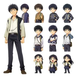 anime character reference sheet