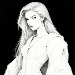 portrait of an absurdly beautiful, graceful, sophisticated, fashionable futuristic woman, hyperdetailed illustration by irakli nadar and alexandre ferra, intricate linework, white porcelain skin, faberge, neon headdress, dark atmosphere, unreal engine 5 highly rendered, global illumination, radiant light, detailed and intricate environment