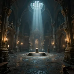 chamber, fantasy, unreal engine, dramatic lighting