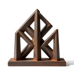 rustic geometry set, professional product shot, isolated on a pure white background, centered, entire object in frame, sharp focus, soft studio lighting