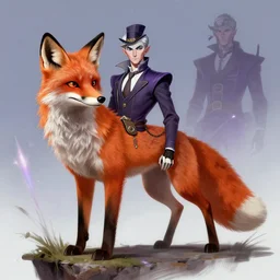 magical, Mafia Fox, fantasy concept art by J.Dickenson and Greg Rutkowski